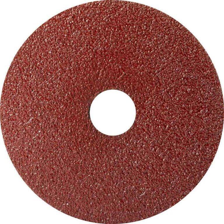 SAIT Fiber Disc qty100 5″ Disc Dia, 7/8″ Hole, 24 Grit, Aluminum Oxide 53024