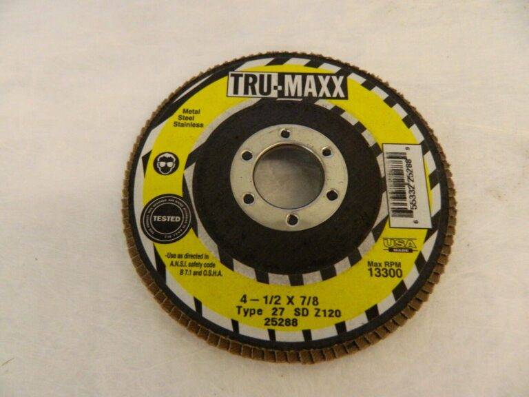 TRU-MAXX Flap Disc: 7/8″ Hole, 60 Grit, Zirconia Alumina, Type 29 25278