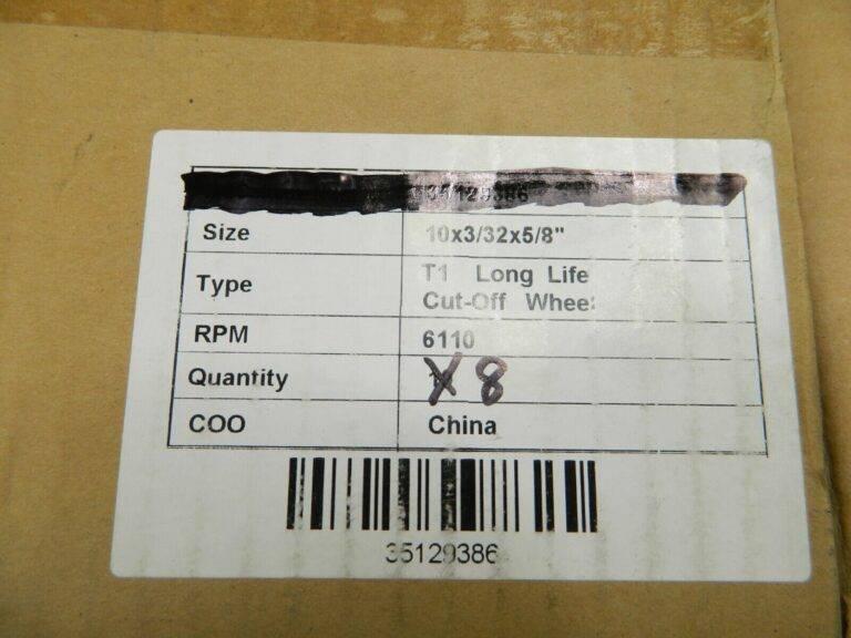 TRU-MAXX AO Cutoff Wheel Type 1, 10″ Dia, 3/32″ Thick, 5/8″ Hole Qty 8 35129386