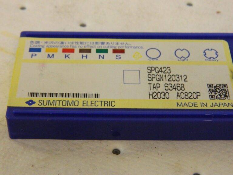 SUMITOMO Turning Inserts qty 10: SPG423 AC820P, Solid Carbide 12RJ833