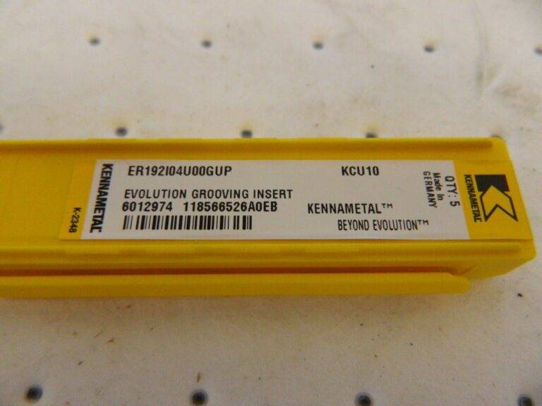 KENNAMETAL Grooving Insert: ER-U4GUP KCU10, Solid Carbide qty 5 6012974