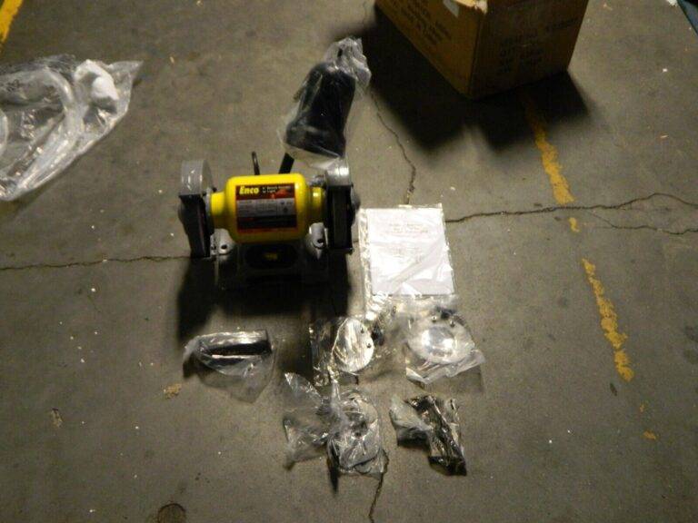ENCO Bench Grinder: 6″ Wheel Dia, 1/2″ Arbor Hole Dia TDS-150CL
