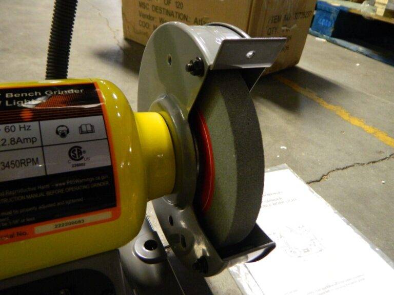 ENCO Bench Grinder: 6″ Wheel Dia, 1/2″ Arbor Hole Dia TDS-150CL