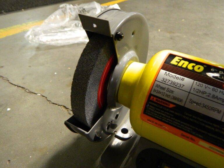 ENCO Bench Grinder: 6″ Wheel Dia, 1/2″ Arbor Hole Dia TDS-150CL