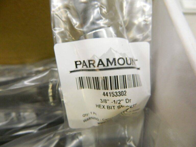PARAMOUNT Hand Hex Bit Socket: 1/2″ Drive, 3/8″ Hex Qty 20 PAR-12HBS-38