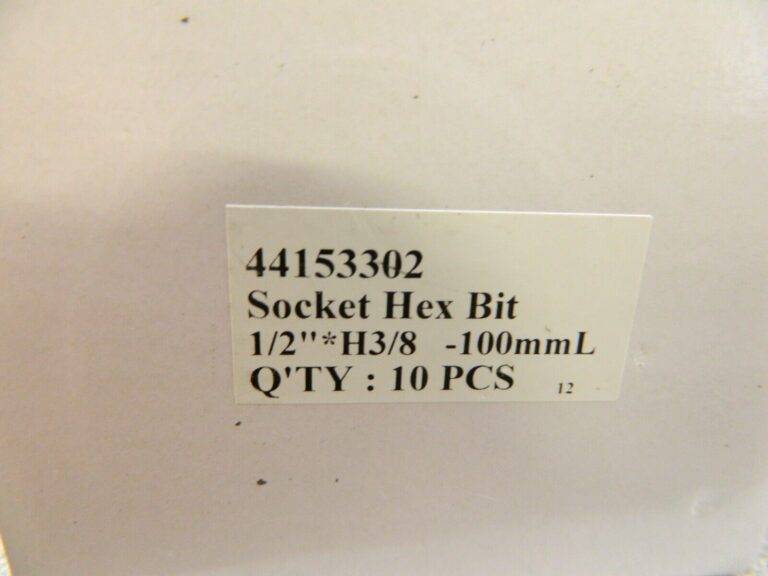 PARAMOUNT Hand Hex Bit Socket: 1/2″ Drive, 3/8″ Hex Qty 20 PAR-12HBS-38
