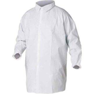 KLEENGUARD Lab Coat: Size 2X-Large, Microporous Film Laminate 44445
