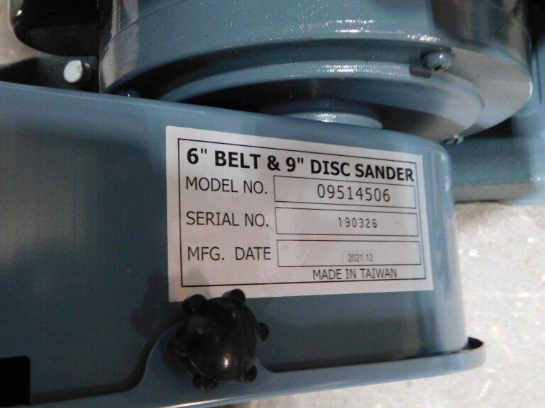 Enco Combo Sanding Machine 48" L x 6" W Belt 9" Diam AS-609 DAMAGE