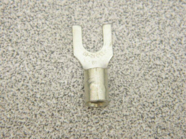 Standard Fork Terminal: Yellow, Non-Insulated, #10 Stud, Crimp Qty 96 C10-10F