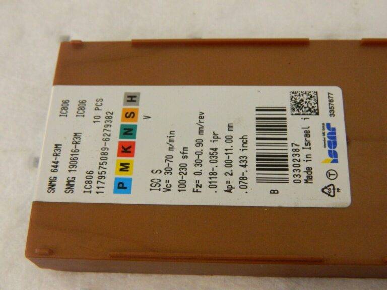 ISCAR Turning Inserts qty 10: SNMG644R3M IC806, Solid Carbide 3302387