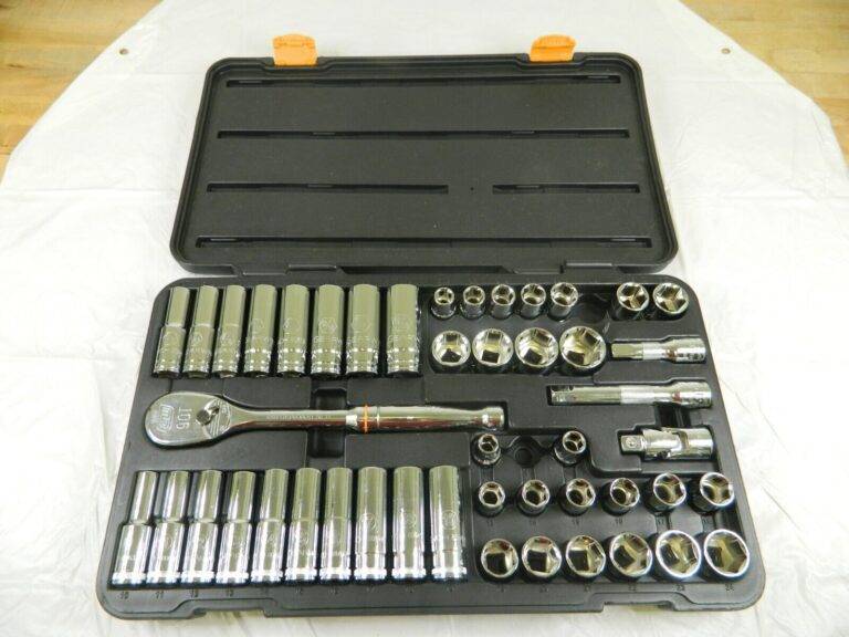 GEARWRENCH Deep Standard Socket Set: 47 Pc 7/16 to 1-1/8″ INCOMPLETE 80700D