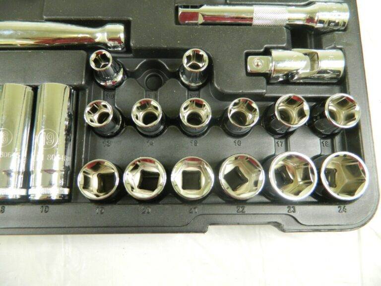 GEARWRENCH Deep Standard Socket Set: 47 Pc 7/16 to 1-1/8″ INCOMPLETE 80700D