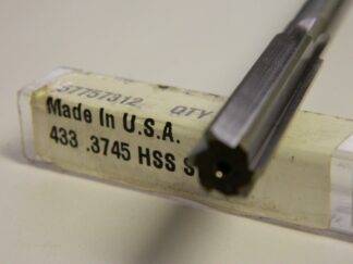 Pro .3745 STR FL STR SHK HSS Chucking Reamer QTY 2 433 .3745