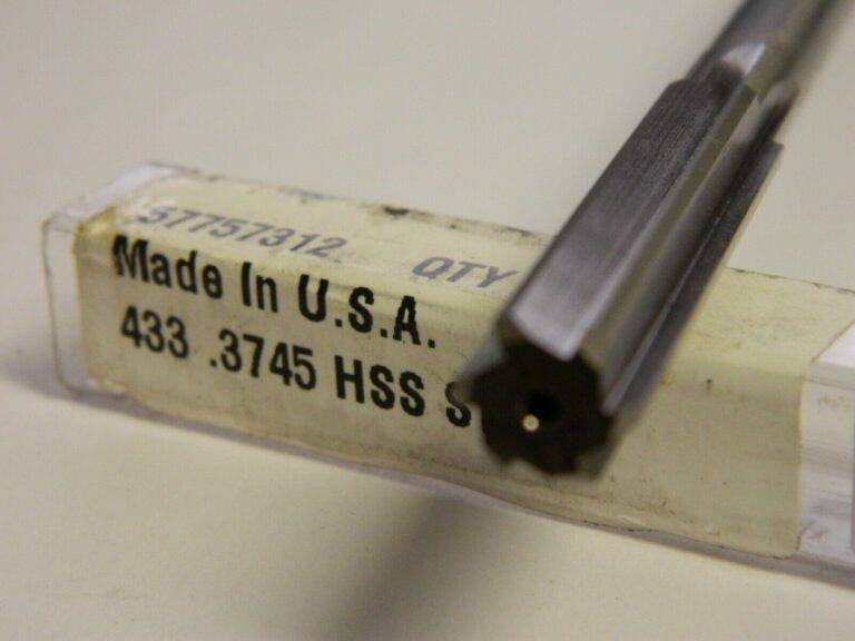 Pro .3745 STR FL STR SHK HSS Chucking Reamer QTY 2 433 .3745