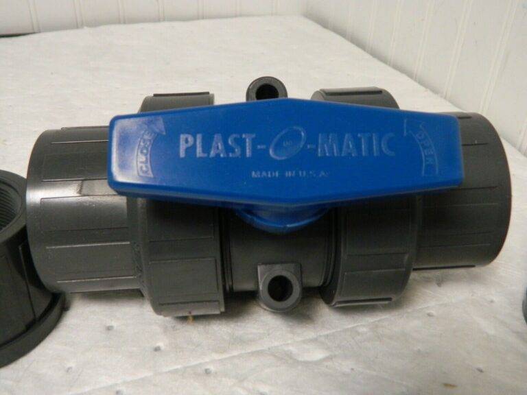 Plast-O-Matic Manual Ball Valve PVC 2" Epdm Threaded MBV200EPT-PV