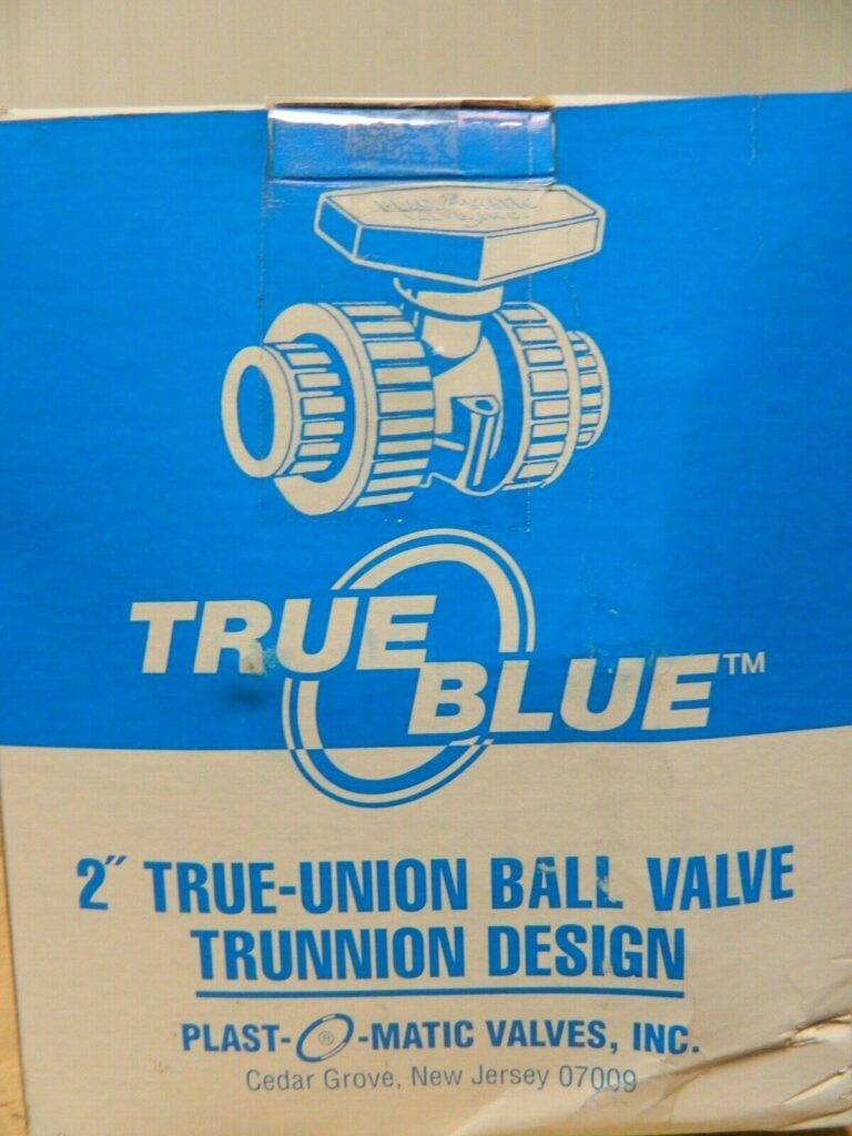 Plast-O-Matic Manual Ball Valve PVC 2" Epdm Threaded MBV200EPT-PV
