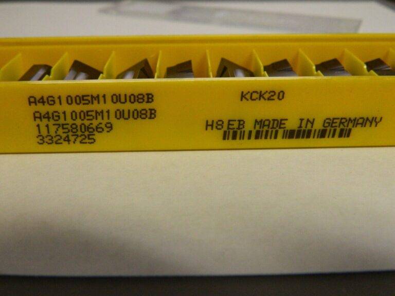 Kennametal 1005G B Grade KCK20 10.05mm CW Carbide Grooving Insert QTY 10 3324725