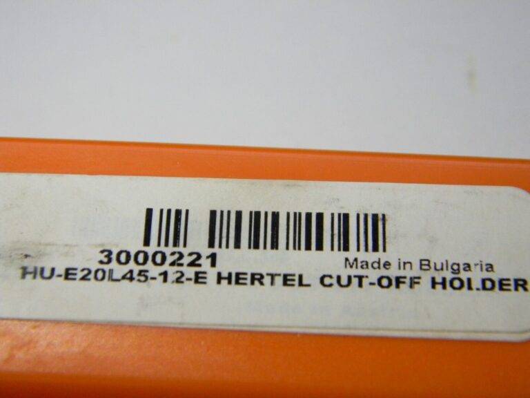 Hertel 20mm LH Indexable Grooving Cutoff Toolholder HU-E20L45-12-E 3000221