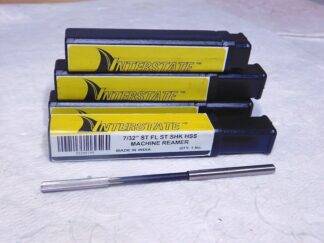 Interstate HSS Chucking Reamer 7/32” Dia 1.25” Flute Length 5” OAL Qty4 02340149