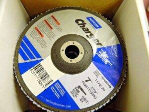 Norton Charger Conical Flap Discs 7"Dia x 7/8" 24 Grit Type 29 Qty 5 66261119283
