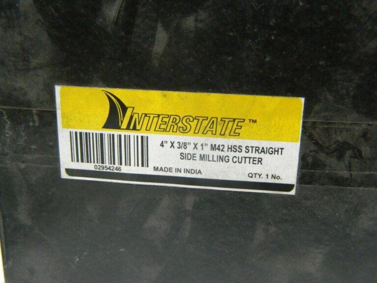 Interstate Straight Tooth Side Milling Cutter 4" x 3/8" x 1" M42 HSS 02954246