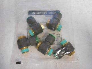 SMC Pneumatics 12mm 3/8" Universal Male Flame Resistant Elbow Fitting QTY 10