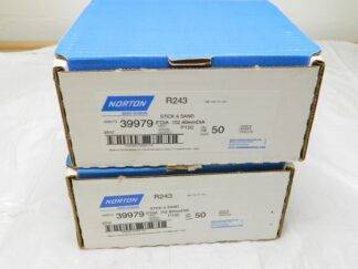 Norton R243 AO P150 Fine Grit 6″ Cloth Psa Disc Qty 100 39979