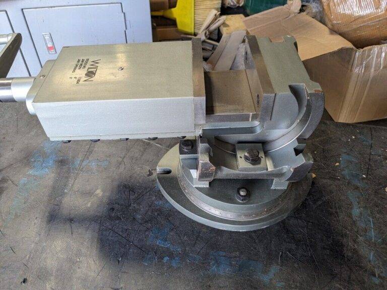 WILTON Machine Vise: 6″ Jaw Width 6″ Jaw Opening 3 axis DAMAGED 11804