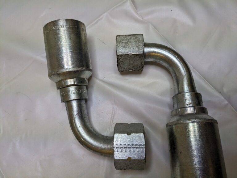 EATON Hydraulic Hose Short Drop Female Swivel 90 ° Elbow Qty 2 4SA12FRB12-BG