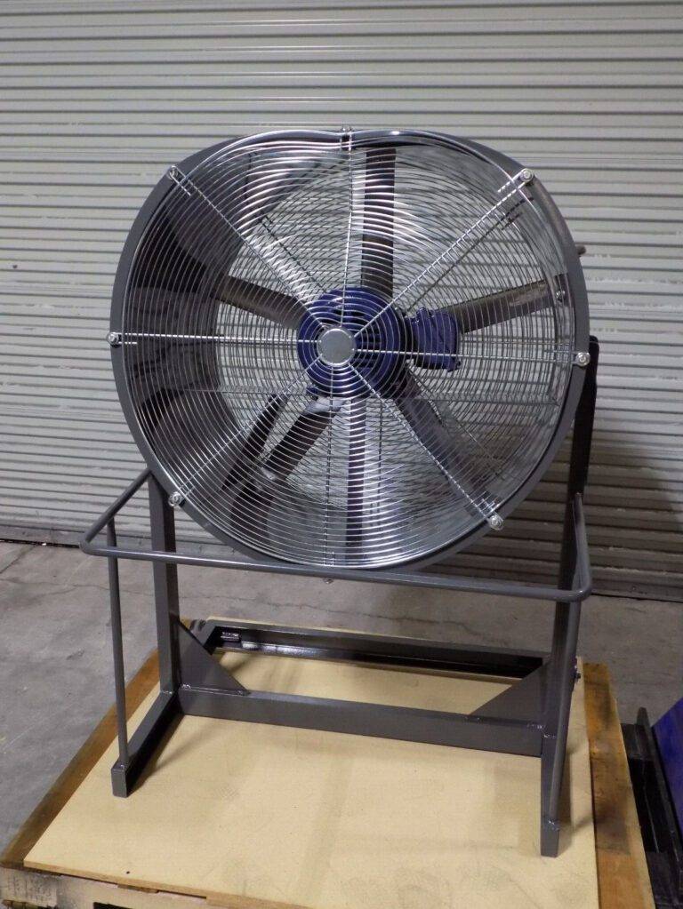 Industrial Direct Drive Fan w/ Floor Stand 36" Blade 3 HP 230/460v 3 Ph DAMAGED