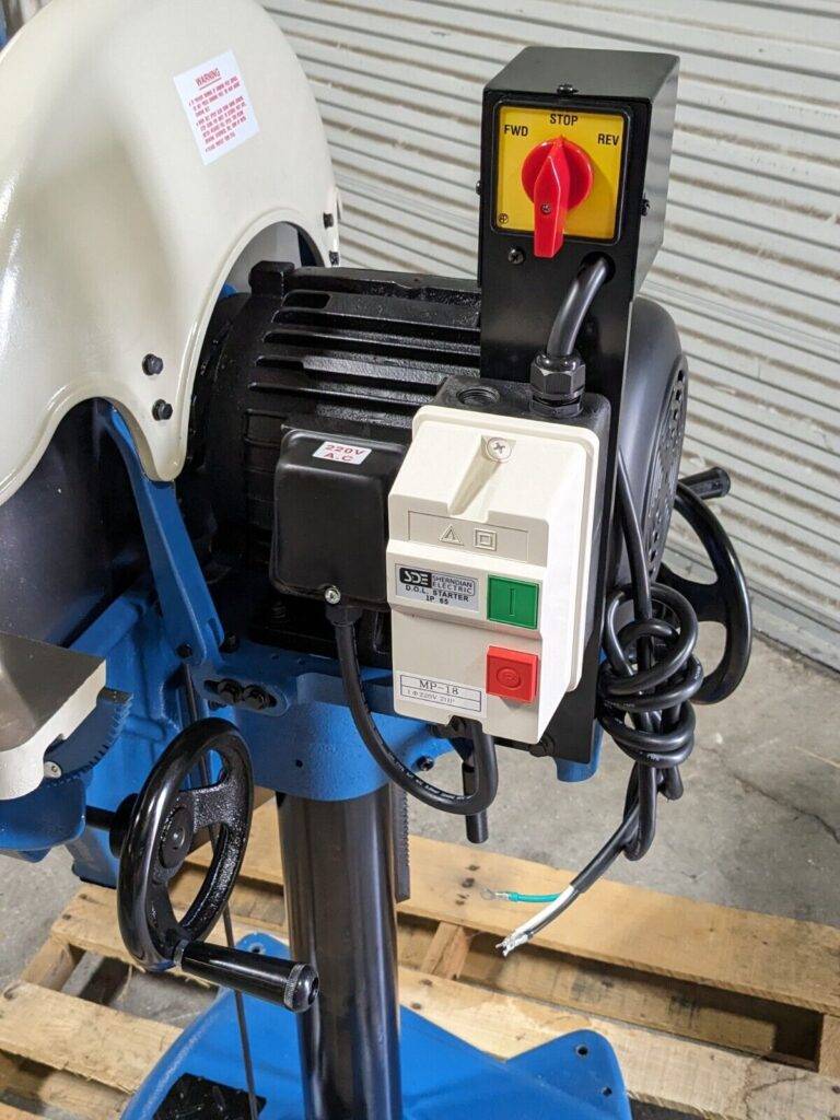 Baileigh Heavy Duty 20" Disc Grinder w/ Brake 1100 RPM 220v 1 Ph 1019164 Damaged