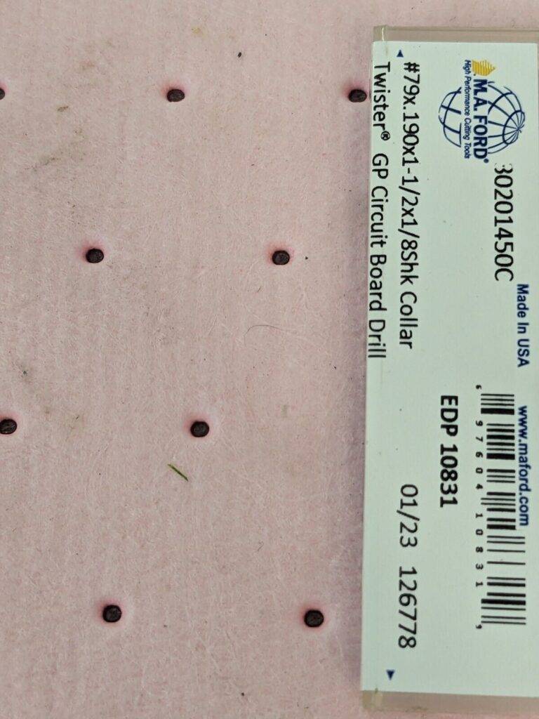 M.A. FORD Micro Drill Bit qty5 #79, 130 ° Point, Solid Carbide 30201450C