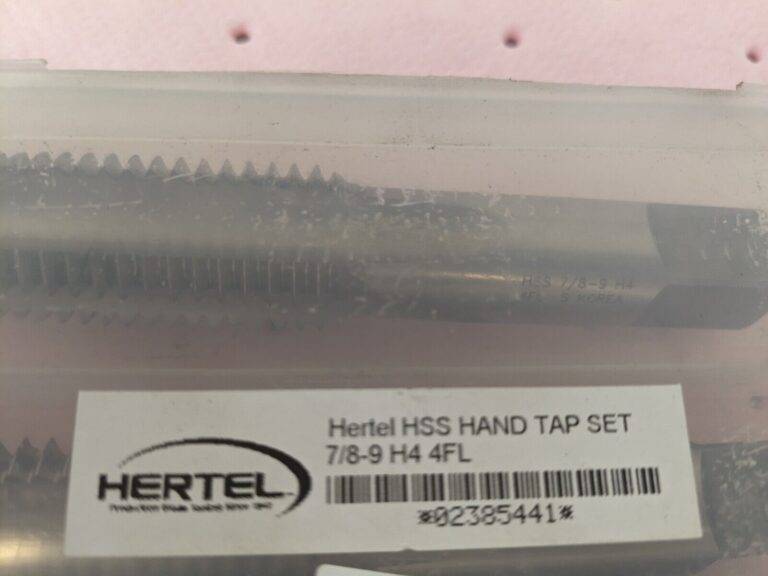 HERTEL Tap Set: 7/8-9 UNC, 4 Flute hss Bright Finish K008939AS