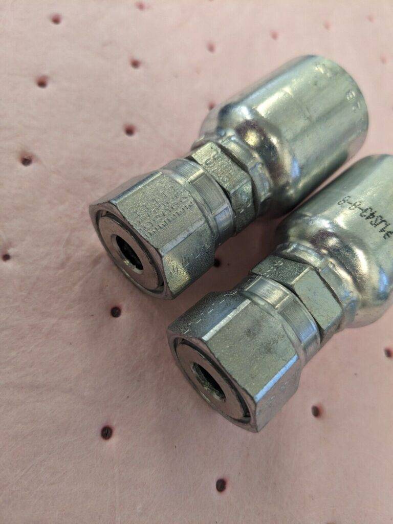 PARKER Hydraulic Hose 2ct Female Seal-Lok Swivel Short Fitting 0.5″ ID KP80038