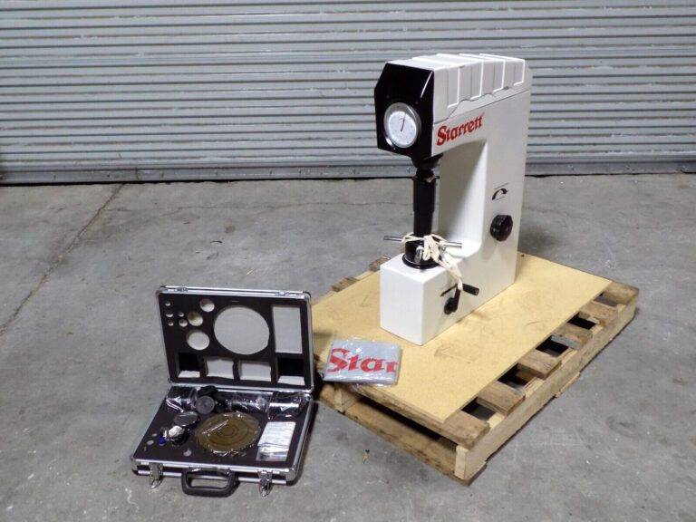 Starrett Analog Benchtop Hardness Tester Rockwell A B C Scales 67754 Damaged