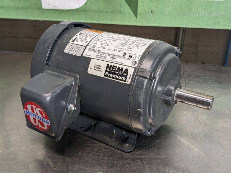 US Motors U32P2D General Purpose Motor 1.5 HP 208-230/460V 3 Phase DAMAGE