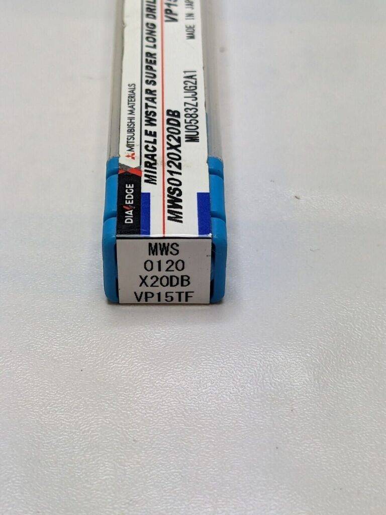 MITSUBISHI Drill MWS0120X20DB VP15TF TiAlN Finish, 2.3701″ OAL, RH 474185