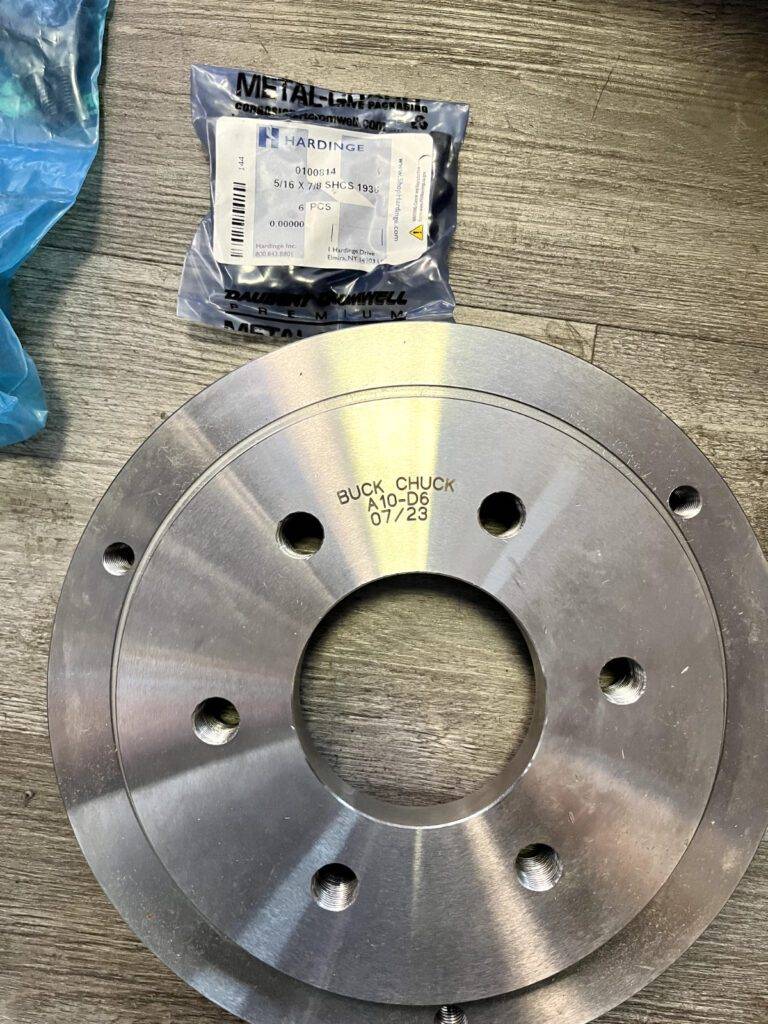 BUCK CHUCK Lathe Chuck Adapter Back Plate: 10″ Chuck for Self-Centering chucks