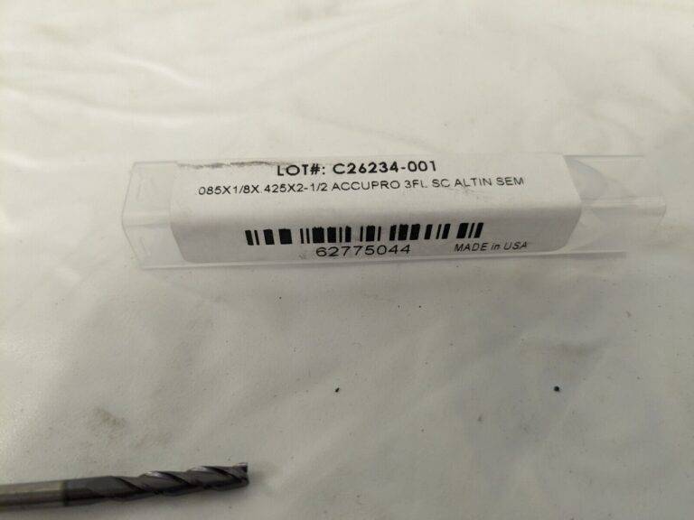 ACCUPRO Square End Mills 5pk: 0.085″ Dia, 0.425″ LOC 3 Fl 14883442