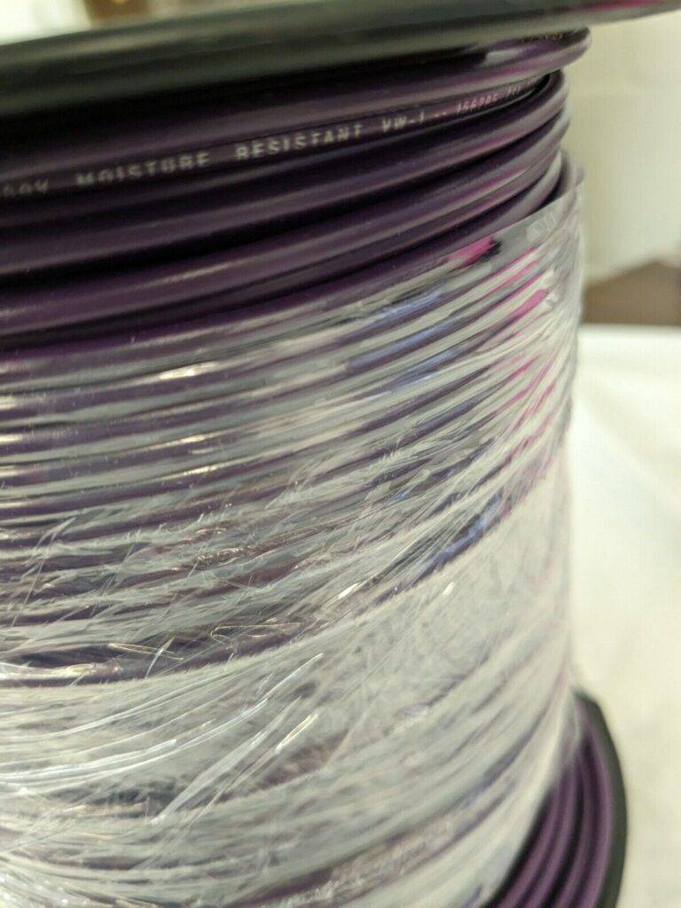 SOUTHWIRE Machine Tool Wire: 14 AWG, Purple, 500' Long 411030513