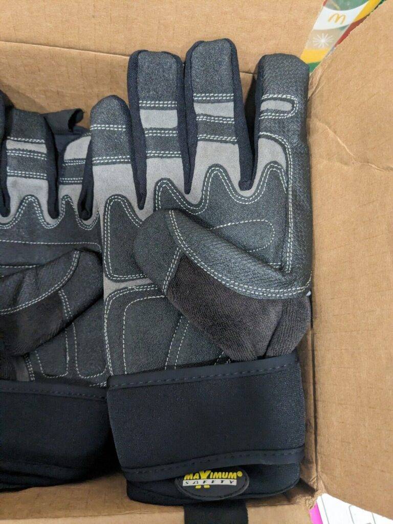 PIP GUNNER AV, Padded Synthetic PVC/ Black Palm, XXL, 5 Pairs 120-4400/XXL