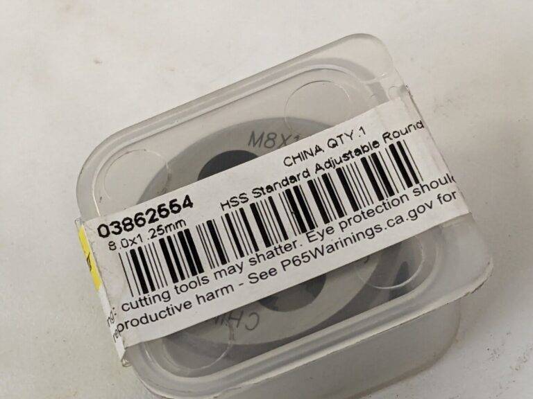Round Die: M8x1.25, 1″ OD, High Speed Steel 314-1646
