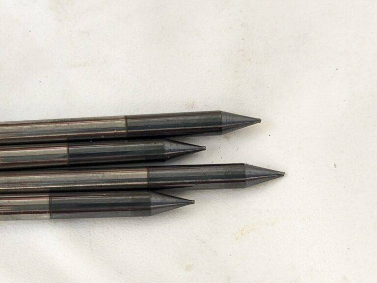 ACCUPRO Square End Mill 4ct: 0.02″ Dia, 0.06″ LOC, 4 Fl Carbide 12462815