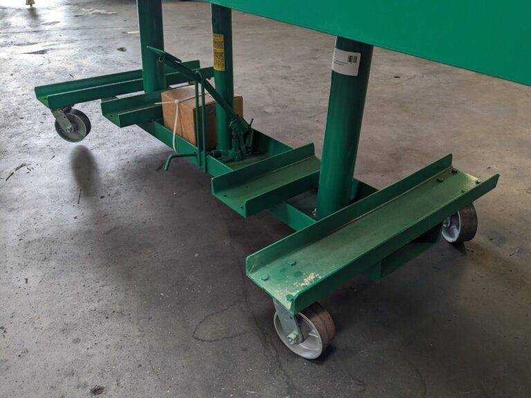 Lexco Foot Operated Hydraulic Lift Table 120" x 30" Deck 2000 lb Cap DAMAGED