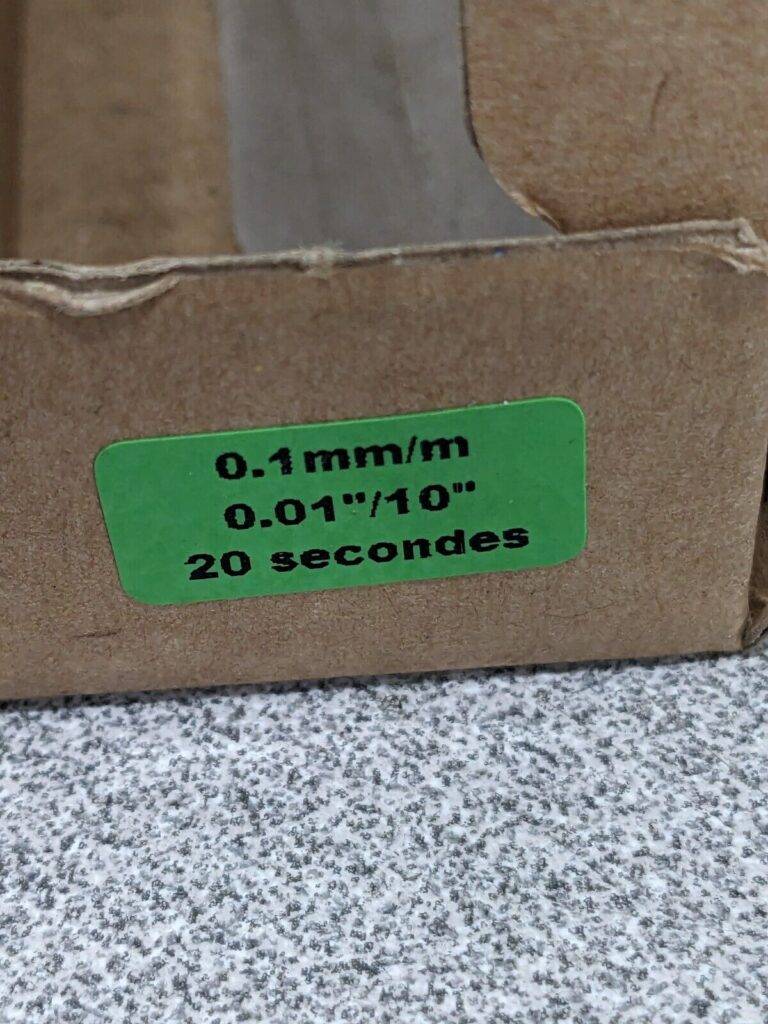 SPI Precision Level: Machinists, 0.001″ Sensitivity Per 10″ 114-0,1-200 DAMAGED