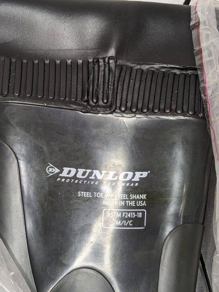 Dunlop Hip & Chest Wader: High-Leg Boot, Black, PVC, Size 7 86056.7
