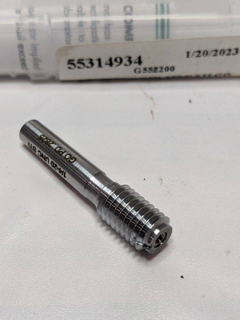 GF GAGE Plug Thread Insert Go Gage 1/4-20 Thread, (STI) Class 2B/3B, 55314934
