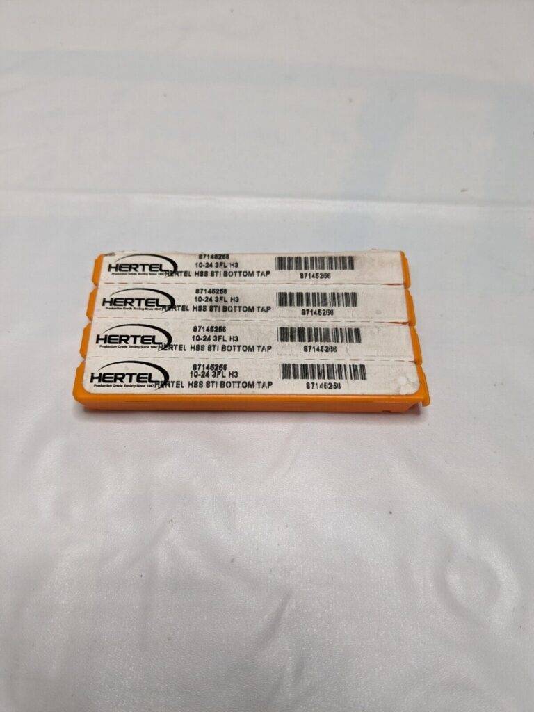 Hertel Hand STI Tap: #10-24 UNC, H3, 3 Flutes, Bottoming Chamfer Qty 4 87145256