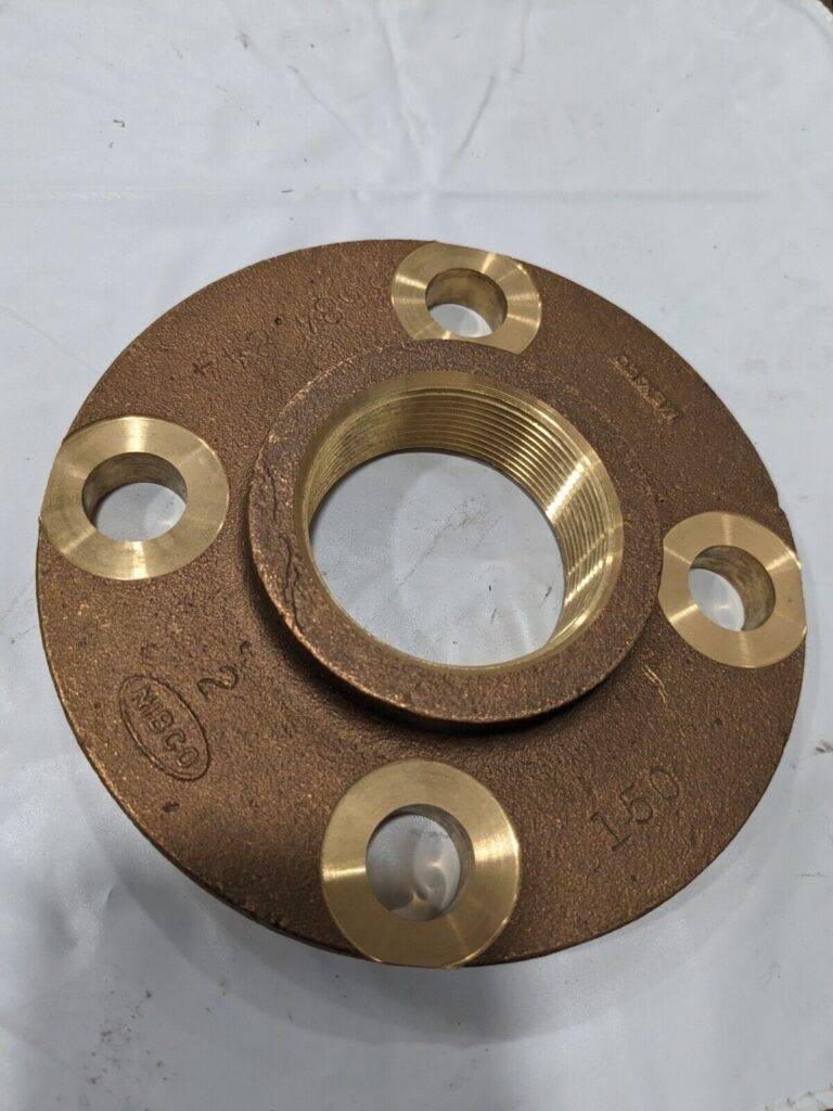 NIBCO 2″ Pipe, 6″ OD Cast Copper Threaded Companion Pipe Flange B515306