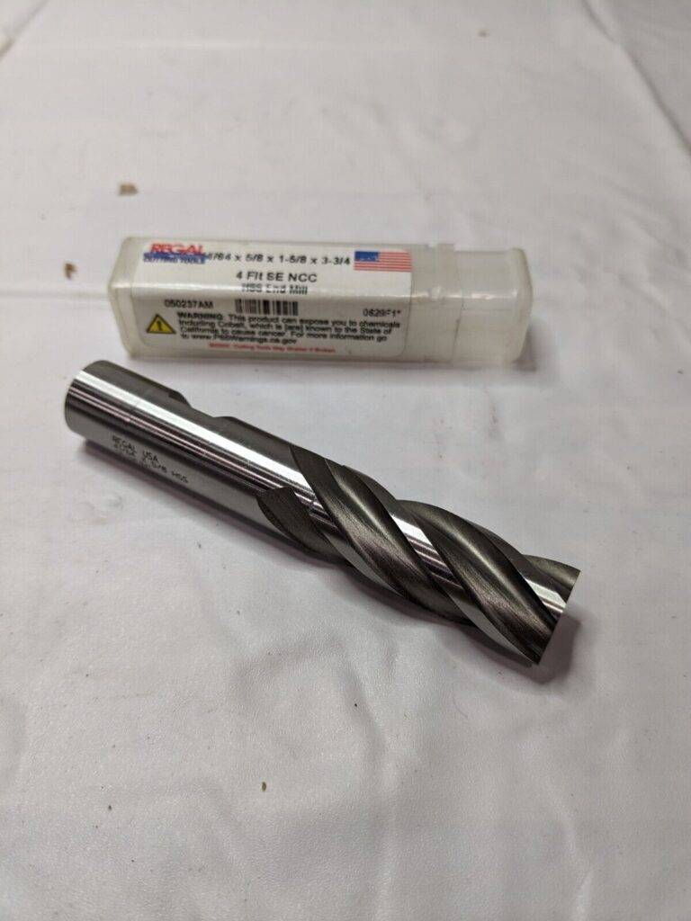 Regal Square End Mill: 41/64″ Dia, 1-5/8″ LOC, 4 FL 050237AM